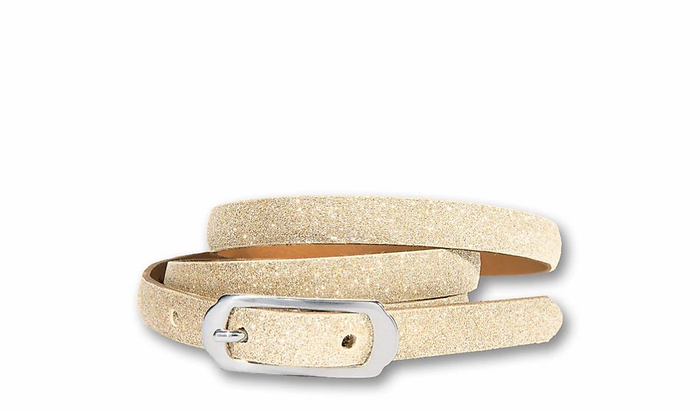 Silbergift Ledergürtel "Ledergürtel im Luxuslook mit schmalem Style" günstig online kaufen