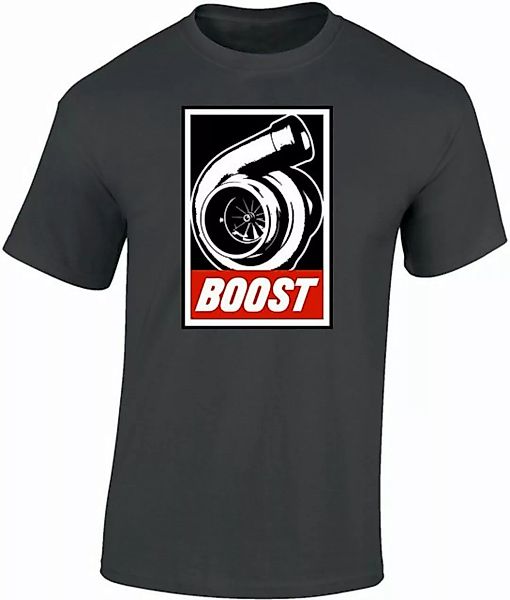 Baddery Print-Shirt Auto T-Shirt : Boost - Motorsport Tuning Autoliebhaber, günstig online kaufen