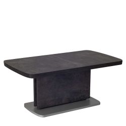 Wohnzimmer Couchtisch in Beton Grau höhenverstellbar und ausziehbar günstig online kaufen