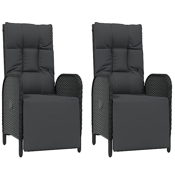 furnicato Relaxsessel Garten-mit Kissen 2 Stk. günstig online kaufen