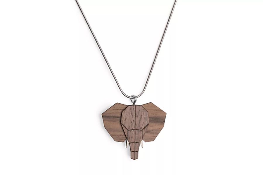 Halskette Elefant | Kette Mit Anhänger Aus Holz günstig online kaufen
