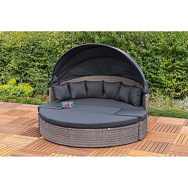 Merxx Relaxinsel Riva Ø 180 cm Grau günstig online kaufen