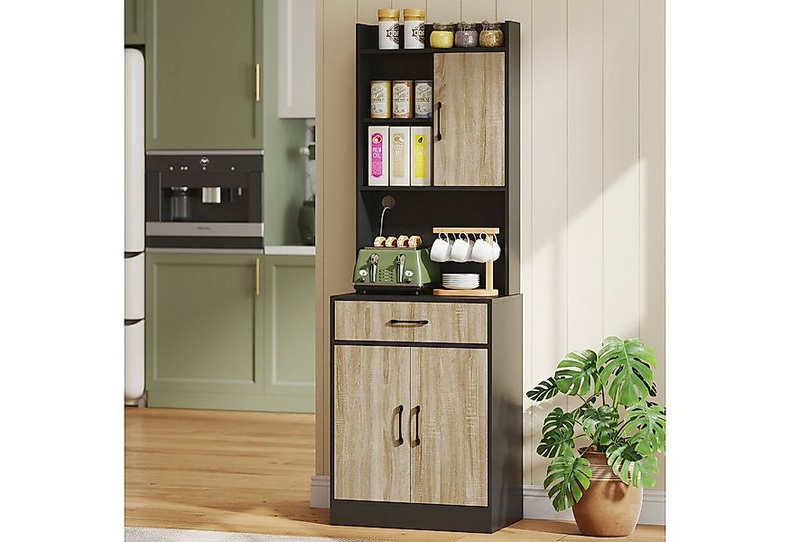 HOMCOM Mehrzweckschrank für Küche, Esszimmer (Hochschrank, 1-St., Buffetsch günstig online kaufen