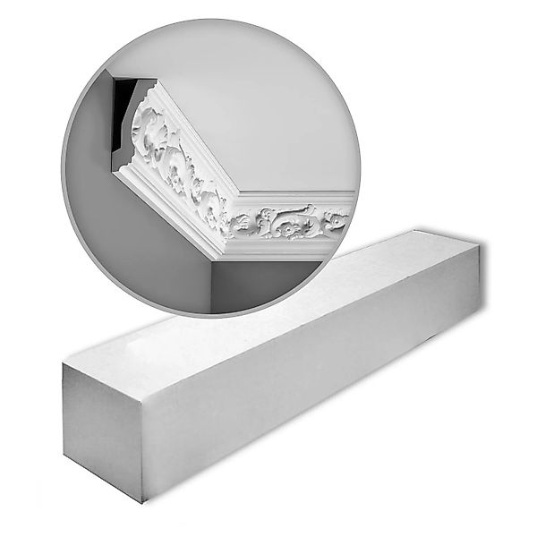 ORAC DECOR C201 LUXXUS Zierleisten 1 Karton Set 10 Stuckleisten 20 m Weiß günstig online kaufen