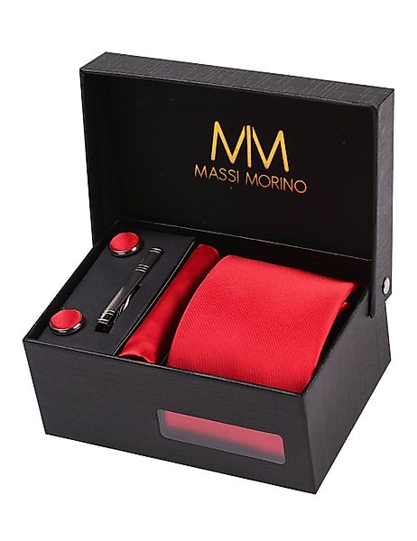 Massi Morino Krawatte (1-St) mit Einstecktuch, günstig online kaufen