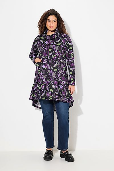 Ulla Popken Sweatshirt Long-Sweater Stehkragen Taschen günstig online kaufen