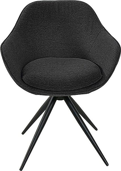 K+W Komfort & Wohnen Drehstuhl »ZOOM« () 4-Fuß Drehstuhl mit Gestell aus Me günstig online kaufen