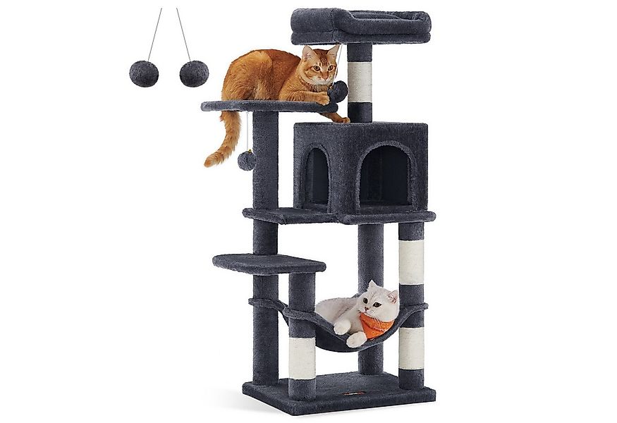 FEANDREA Kratzbaum, Katzenbaum, mit Hängematte und 1 Höhle, 112 cm, stabile günstig online kaufen