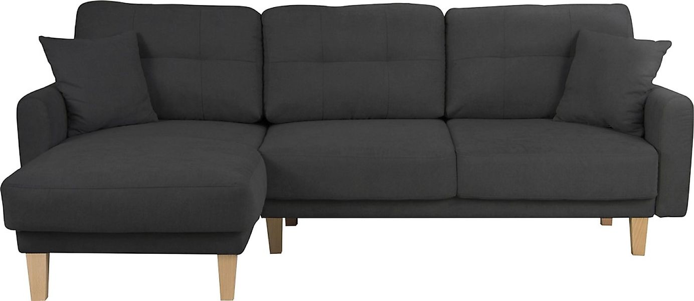 Home affaire Ecksofa "TRIPLO optionale Schlafsofa mit Bettkasten, Maße B/T/ günstig online kaufen