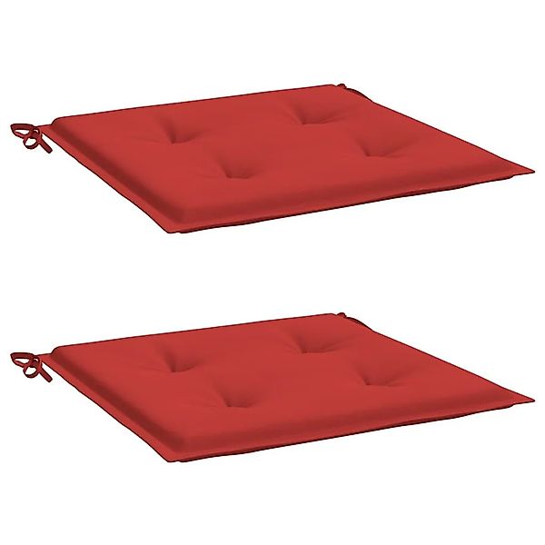 vidaXL Gartenstuhl-Kissen 2 Stk Rot 50x50x4 cm Oxford-Gewebe 47600 günstig online kaufen