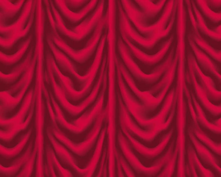 Fototapete "roter Vorhang" 4,00x2,50 m / Strukturvlies Klassik günstig online kaufen