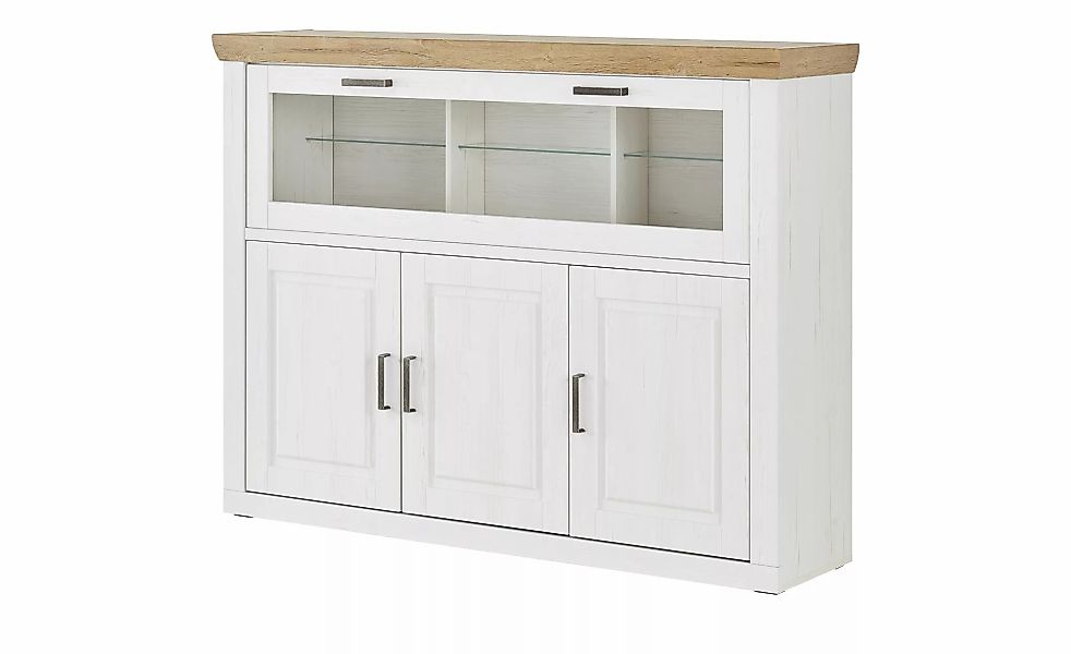 maison bleue Highboard  Xanten ¦ weiß ¦ Maße (cm): B: 163 H: 123 T: 40.0 Ko günstig online kaufen