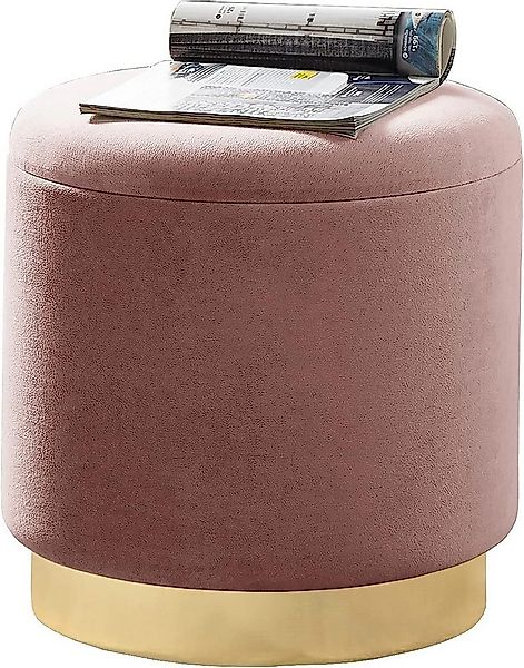 Zedelmaier Sitzhocker rund Hocker Zylindrischer Samthocker Fußbank (ZD37), günstig online kaufen