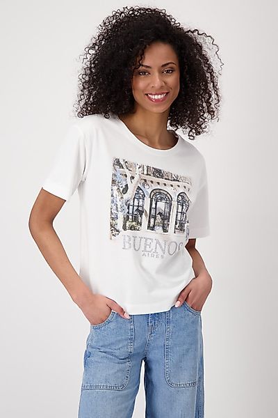 Monari T-Shirt Shirt Lodge Druck Mit günstig online kaufen
