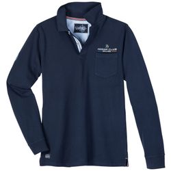 redfield Langarm-Poloshirt Redfield Übergrößen Langarm-Poloshirt navy günstig online kaufen