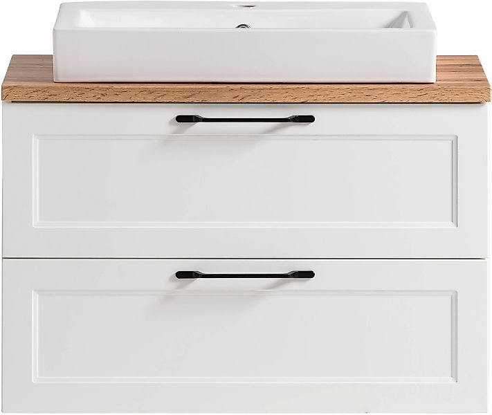 welltime Waschtisch "Lana", Badmöbel inkl. Waschbecken, 80 cm breit günstig online kaufen