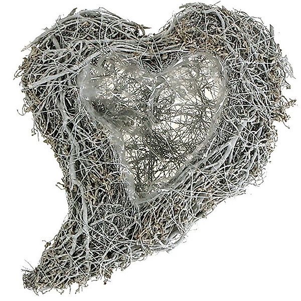 Viana Pflanzschale Pflanzherz Rebe Weiß 38x32x7,5cm günstig online kaufen