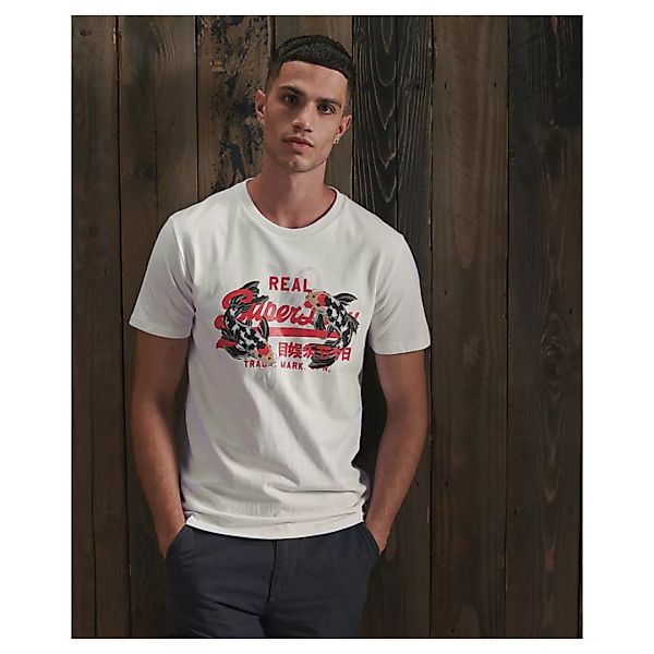 Superdry Vintage Logo Rising Sun Kurzarm T-shirt M Optic günstig online kaufen