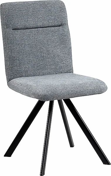 massivline&more 4-Fußstuhl »Martina 200«, (Set), 2 St., Polyester, Gestell günstig online kaufen