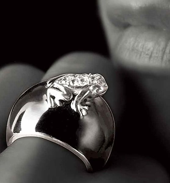 Vivance Fingerring Glamour Crystal Ring "Froschkönig" günstig online kaufen