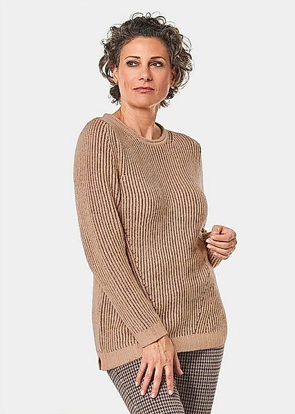 GOLDNER Strickpullover Strickpullover mit interessanter Struktur und Glitze günstig online kaufen