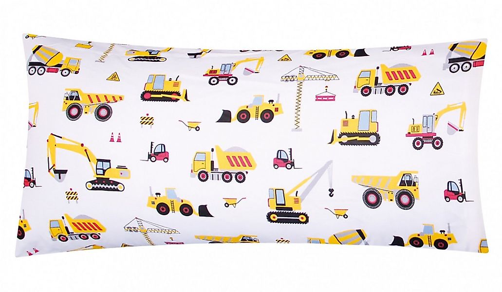 Heubergshop Kissenbezug, (1 Stück), 40x80cm Bagger Baufahrzeuge Kräne Kinde günstig online kaufen