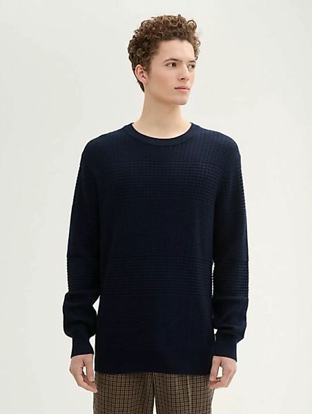 TOM TAILOR Denim Strickpullover Strukturierter Strickpullover günstig online kaufen