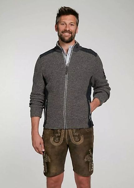 Spieth & Wensky Outdoorjacke Strickjacke Herren - STEINERBERG - taupe/anthr günstig online kaufen