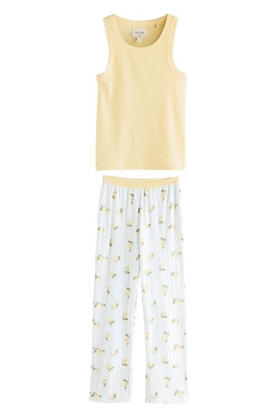 Next Pyjama Pyjama mit geripptem Trägertop günstig online kaufen