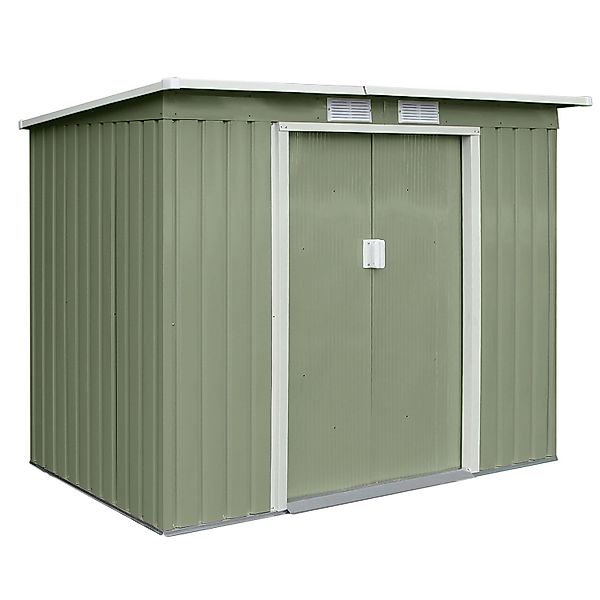 Hattoro P100 Metall Gerätehaus Geräteschuppen Mit Bodenrahmen 3,6 m³ Pultda günstig online kaufen