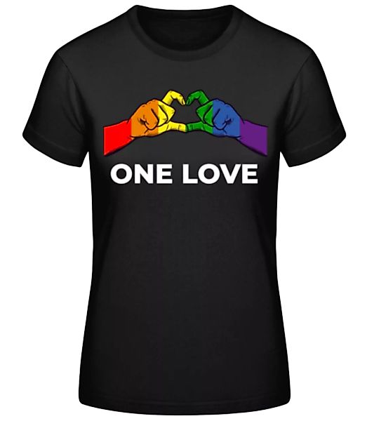 One Love Herz · Frauen Basic T-Shirt günstig online kaufen