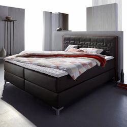 INOSIGN Boxspringbett "Coos" mit besonderer Steppung im Kopfteil, 3 Matratz günstig online kaufen