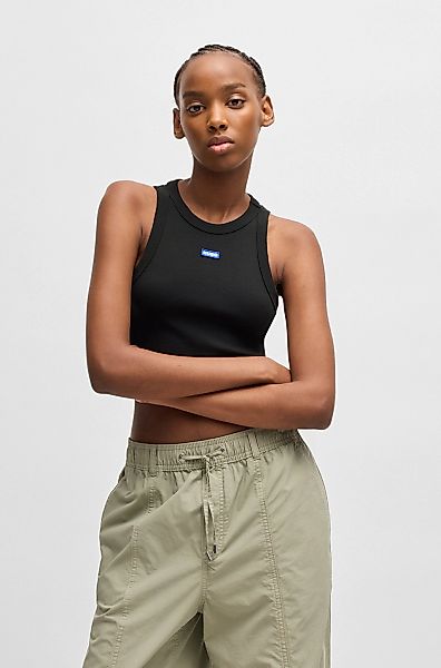 HUGO Blue Tanktop "Baby Tank", Cropped-Form günstig online kaufen