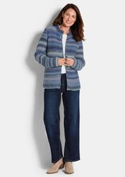 GOLDNER Strickjacke Strickjacke mit Multicolor Ringeloptik günstig online kaufen