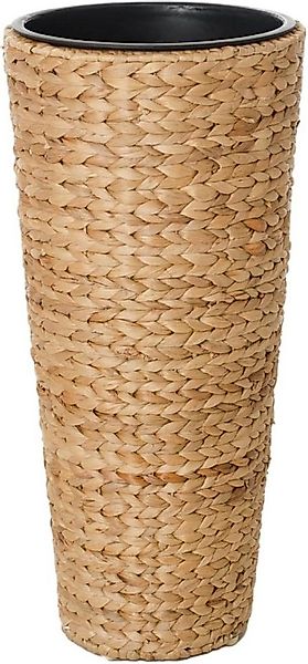 VIVANNO Pflanzkübel Wasserhyazinthe CLASSIC ROUND Rund - Natur Geflochten ( günstig online kaufen