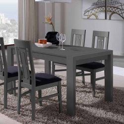 Esstisch in Dunkelgrau ausziehbar günstig online kaufen