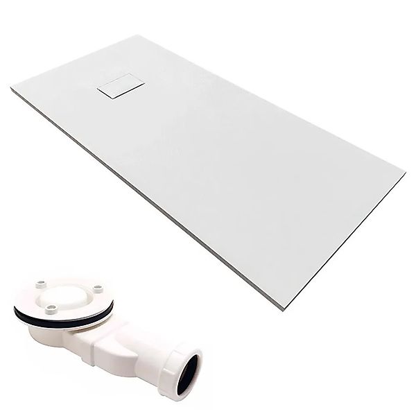 Bad Land Duschwanne Rechteck VIDAR 170x90x3,2 Verbundwerkstoff Steinoptik A günstig online kaufen