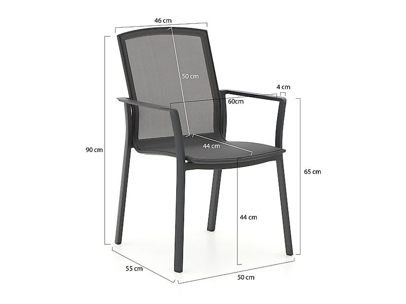 Bellagio Dranera/Fidenza oval 220 cm Gartenmöbel-Set 7-teilig stapelbar günstig online kaufen