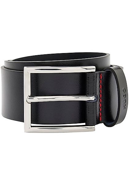 HUGO Ledergürtel Giaspo mit Logo-Prägung auf der Schlaufe und roter Naht günstig online kaufen