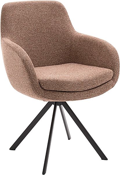 Musterring Esszimmerstuhl »Tavia«, (Set), 2 St., Chenille, Stativgestell Ei günstig online kaufen