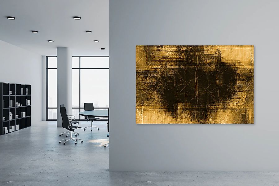 queence Leinwandbild "The Gold" Abstrakt 1 Stk. tlg. mit sehr guten Schalla günstig online kaufen