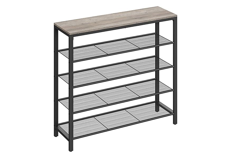 VASAGLE Schuhregal Schuhschrank, Schuhablagen, Metallgestell, Höhe 72-152cm günstig online kaufen