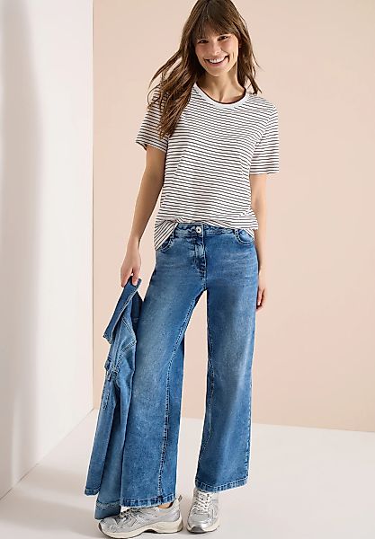 Cecil Rundhalsshirt Jersey günstig online kaufen