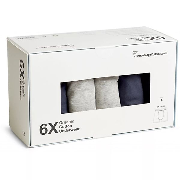 6er Pack Boxershorts - 6 Pack Solid Colored Underwear - Gots/vegan günstig online kaufen