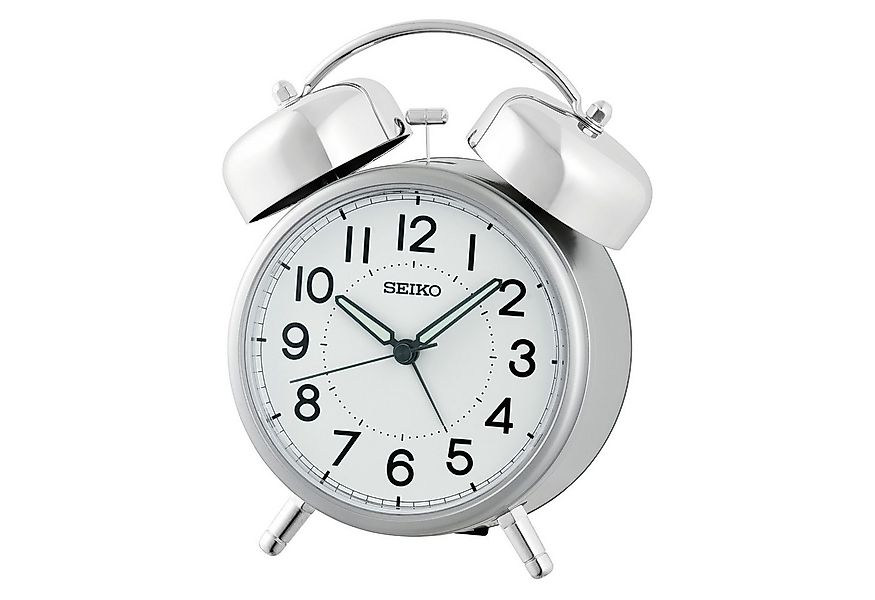 Seiko Quarzwecker Glockenwecker, Schlafzimmer, durchlaufende Sekunde, Beleu günstig online kaufen