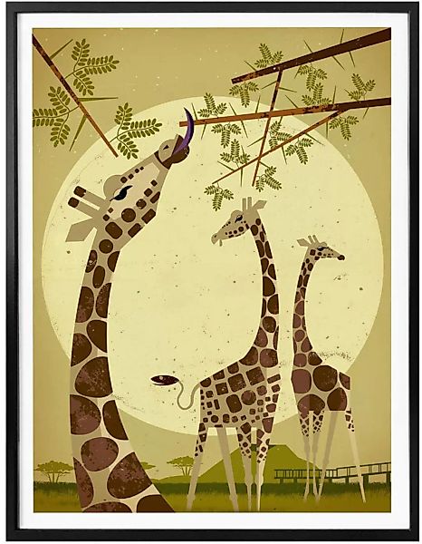 Wall-Art Poster »Giraffes«, Tiere, (1 St.) günstig online kaufen