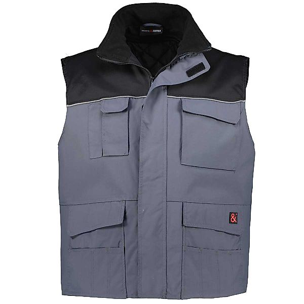 Abraxas 2-in-1 Arbeitsweste Farbe grau/schwarz Größe: 3XL günstig online kaufen