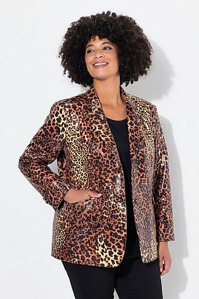 Angel of Style Blusenblazer Blazer Fitted Fit Leo-Muster Langarm günstig online kaufen