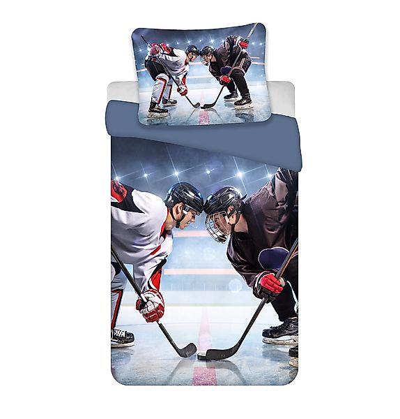 BrandMac Kinderbettwäsche Bettwäsche Hockey Eishockey Bettbezug günstig online kaufen