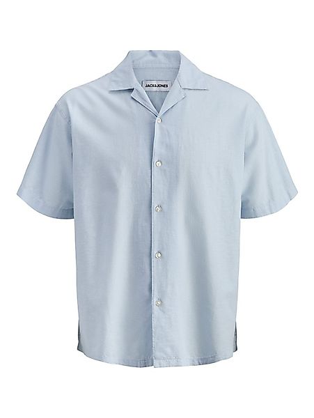 Jack & Jones Kurzarmhemd JJEBREEZE LINEN BLEND RESORT SHIRT SS SN mit Knopf günstig online kaufen